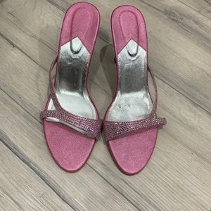 Rhinestone embellished shoes